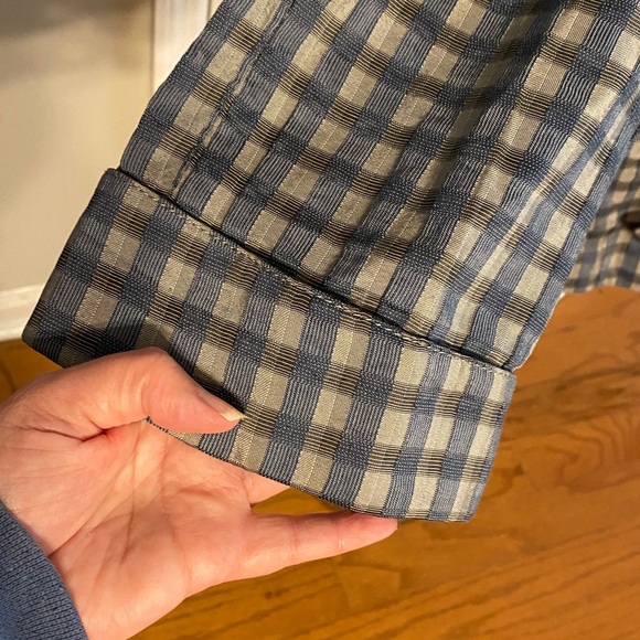 Armani Collezioni Plaid Belted Jacket - Picture 5 of 9